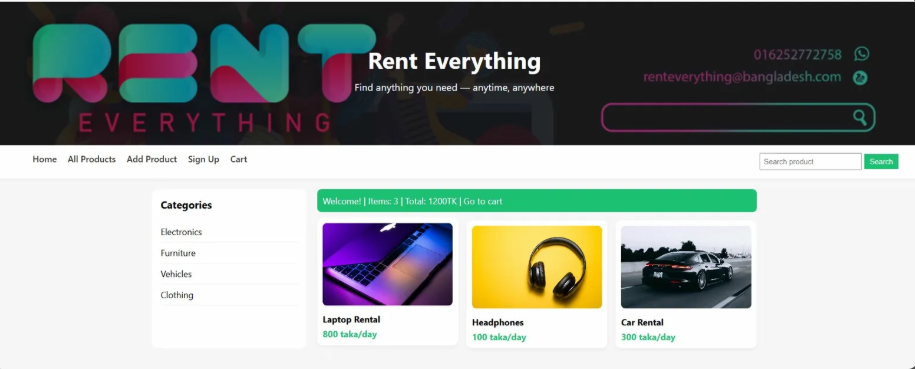 Rent-Anything Rental Marketplace